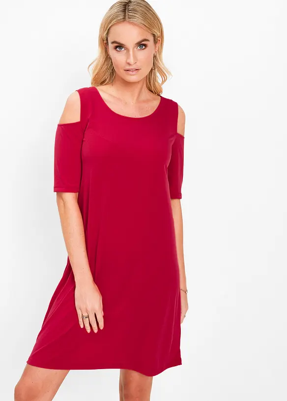 Minikleid in rot von vorne (Totalaufnahme) - bonprix