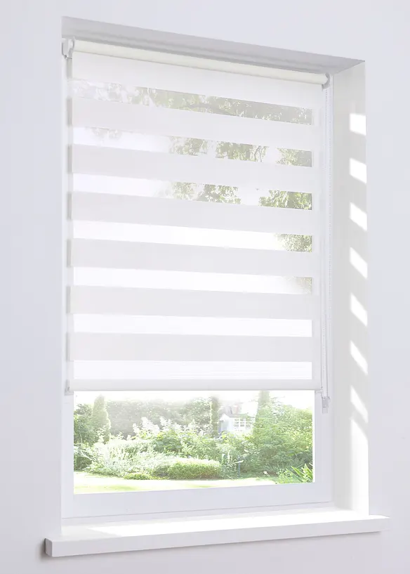 Doppelrollo ohne Bohren in beige - bonprix