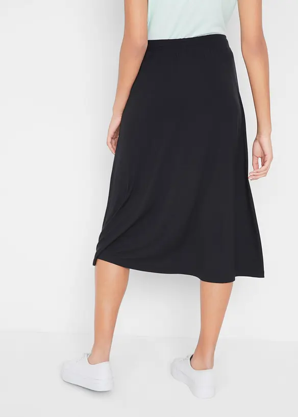 Jersey-Rock aus Baumwoll-Mix in schwarz von hinten - bonprix Jersey-Rock aus Baumwoll-Mix in schwarz von hinten - bonprix