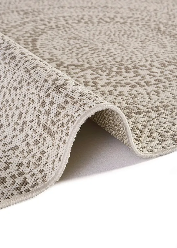 In- und Outdoor Teppich mit rundem Motiv in beige (Detailaufnahme) - bonprix