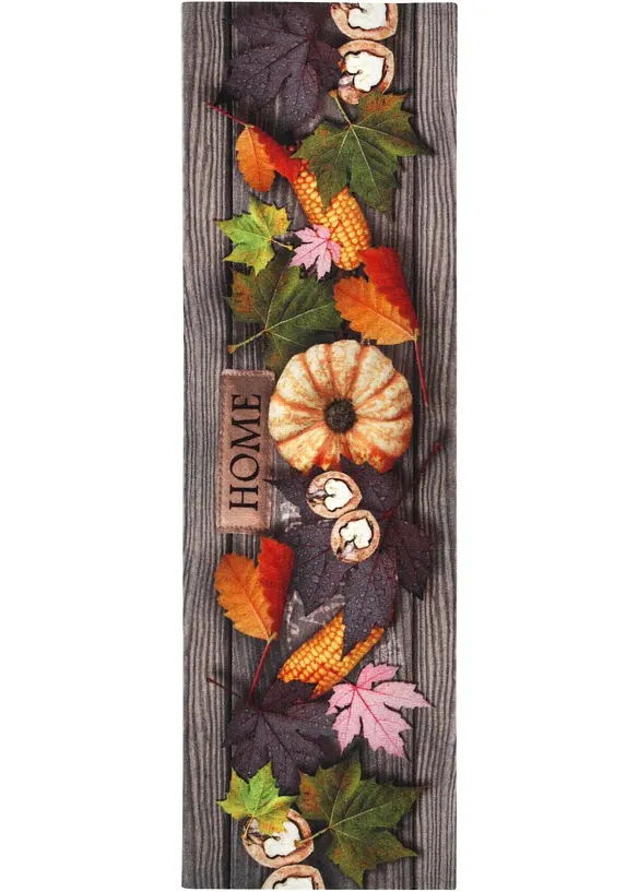 Fußmatte mit herbstlichem Motiv in braun - bonprix