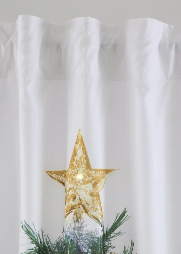 LED Vorhang mit Weihnachtsbaum Druck (1er Pack) in weiß - bonprix LED Vorhang mit Weihnachtsbaum Druck (1er Pack) in weiß - bonprix