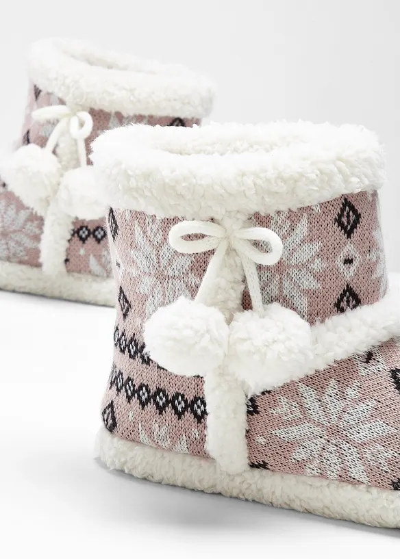 Hausschuhe in rosa (Detailaufnahme) - bonprix