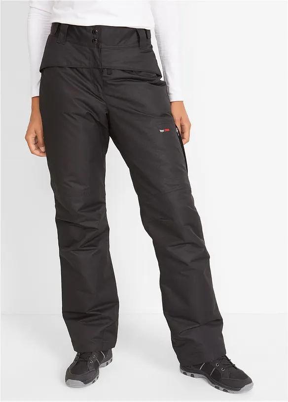 Ski Funktions-Thermohose, wasserabweisend in schwarz von vorne - bonprix