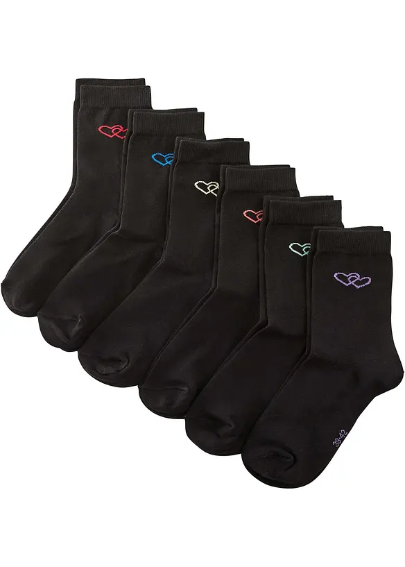 bonprix Socken mit Bio-Baumwolle (6er Pack)