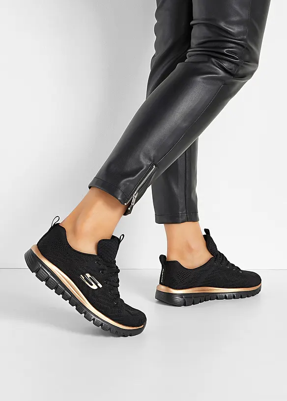 Skechers Komfort-Sneaker mit Memory Foam in schwarz - Skechers