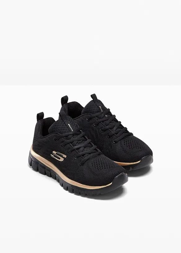 Skechers Komfort-Sneaker mit Memory Foam in schwarz - Skechers