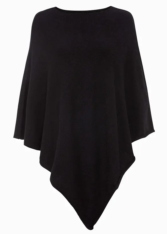 Poncho in schwarz - bonprix