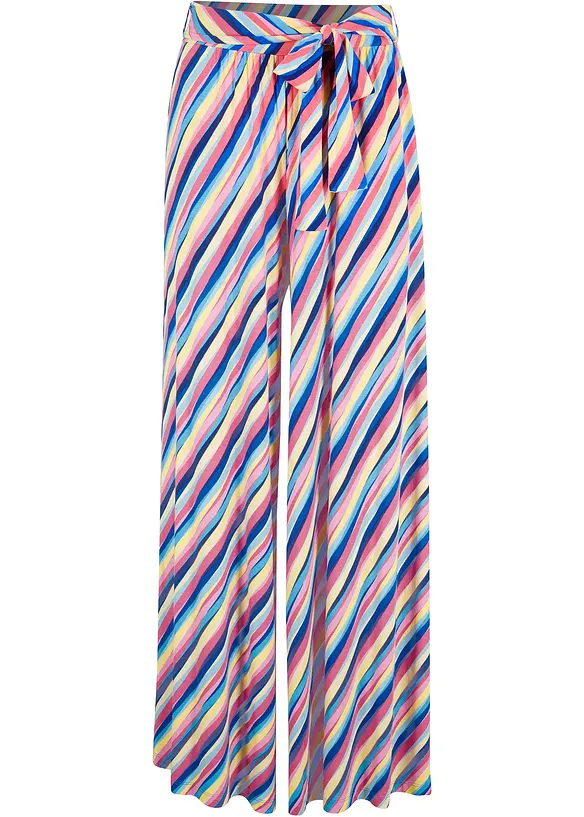 Jersey-Palazzohose aus softem Viskose-Mix in pink von vorne - bonprix Jersey-Palazzohose aus softem Viskose-Mix in pink von vorne - bonprix
