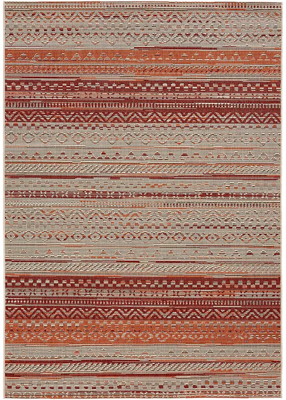 In- und Outdoor Teppich mit Streifen in orange - bpc living bonprix collection