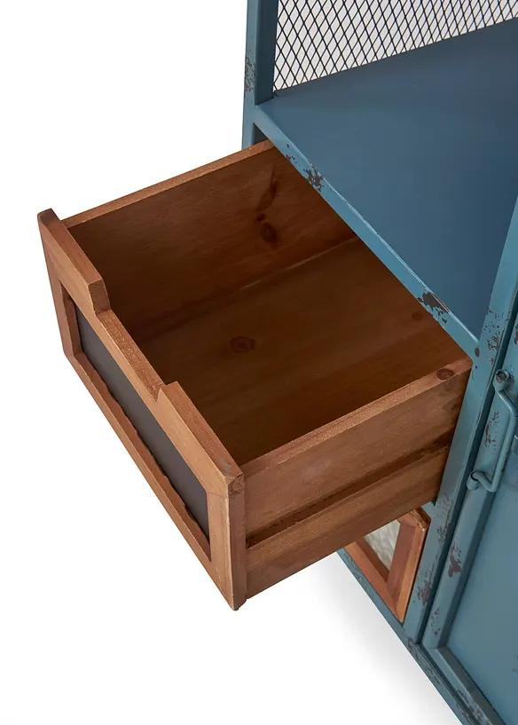 Vitrine in Spind-Optik in beige (Detailaufnahme) - bonprix