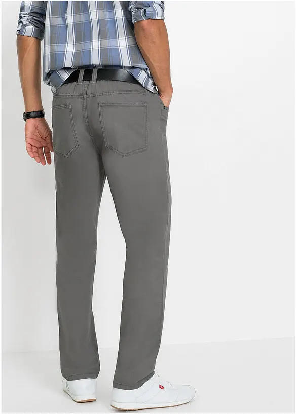 Regular-Fit Schlupfhose Straight (2er Pack) in blau von hinten - bonprix