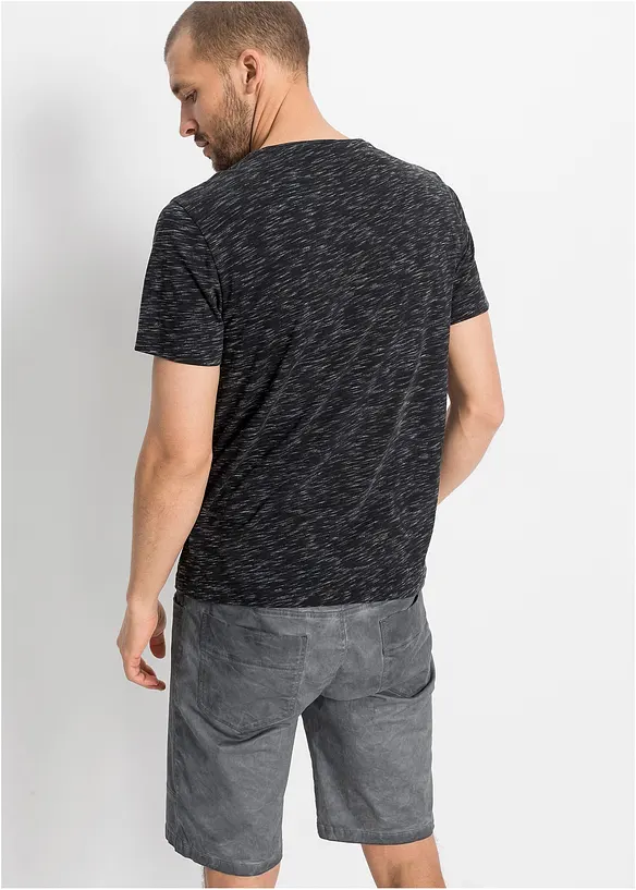 T-Shirt in schwarz von hinten (im Anschnitt) - bonprix