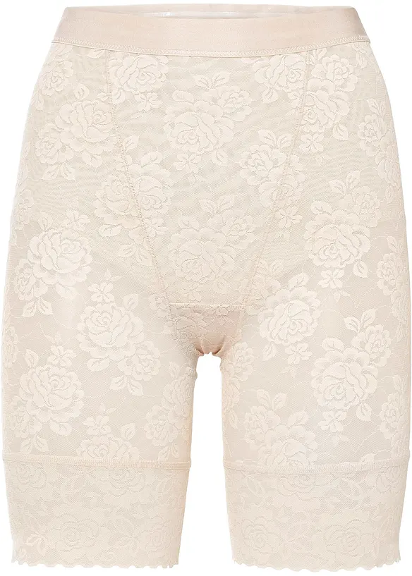 Medium Shape-Radlerhose mit Spitze in beige - bonprix