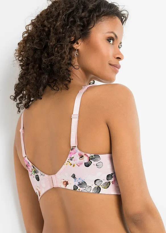 Minimizer-BH ohne Bügel mit gepolsterten Trägern in rosa von hinten (im Anschnitt) - bonprix