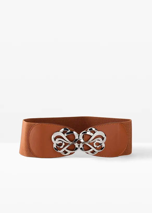Breiter Stretchgürtel in braun - bonprix
