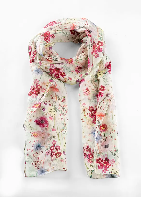 Schal aus reiner Seide in beige - bonprix