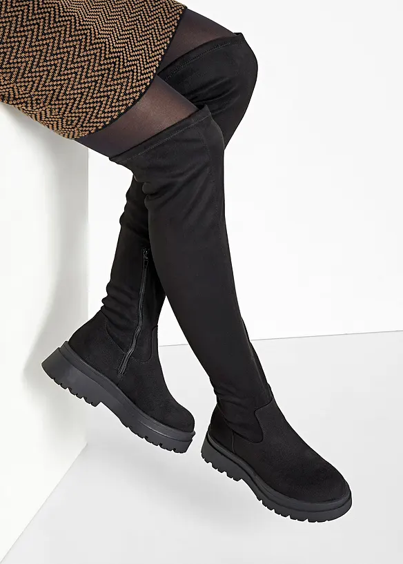 Overknee Stiefel in schwarz - bonprix Overknee Stiefel in schwarz - bonprix