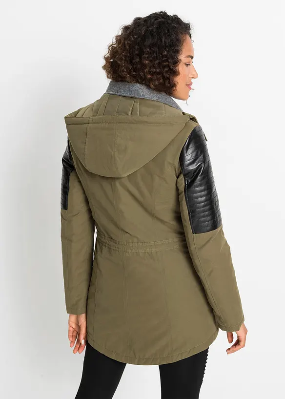 Parka in grün von hinten (im Anschnitt) - bonprix
