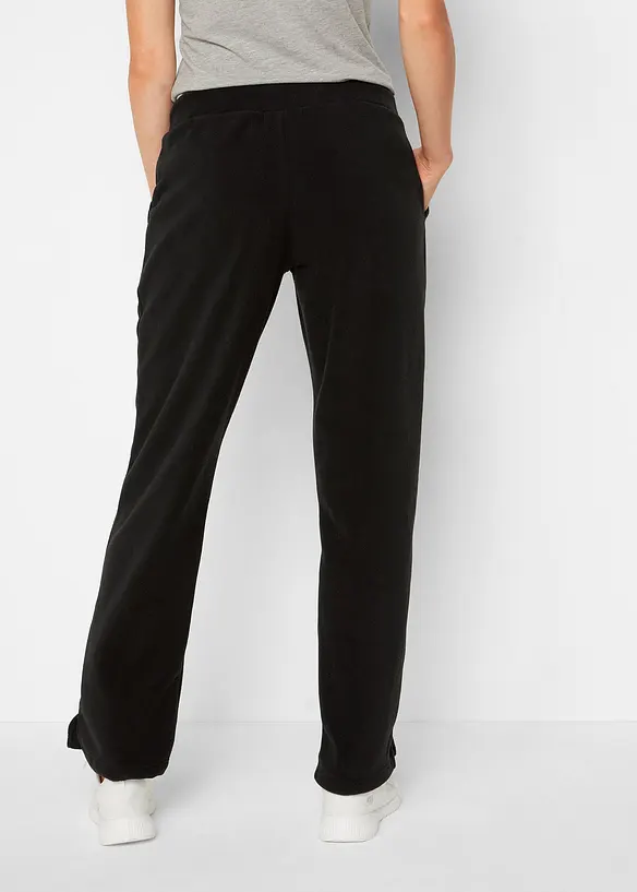 Schlupfhose aus Fleece in schwarz von hinten - bonprix Schlupfhose aus Fleece in schwarz von hinten - bonprix