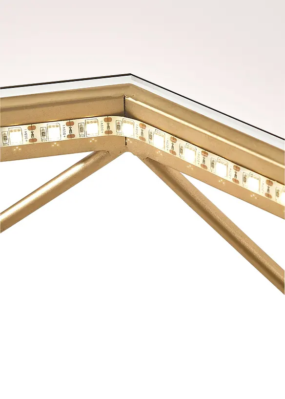 Couchtisch mit LED in gold (Detailaufnahme) - bonprix