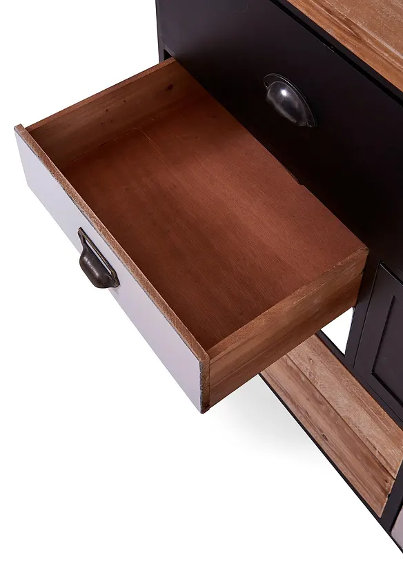 Kommode in grau geöffnet (Detailaufnahme) - bonprix