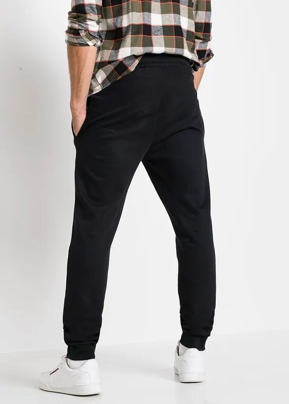 Jogginghose (2er Pack) in grau von hinten - bonprix