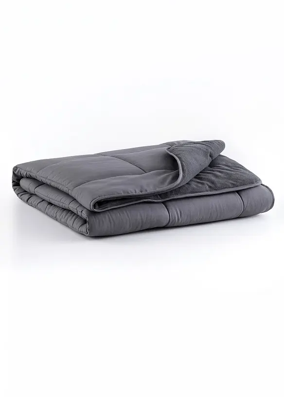 Bettdecke Polar Fleece in grau - bonprix