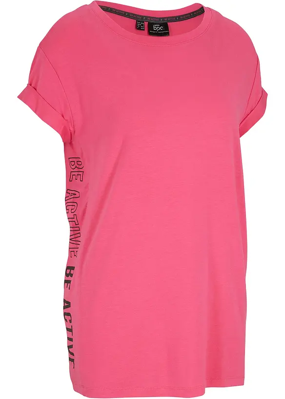 Sport T-Shirt aus TENCEL™ Lyocell​ in pink von vorne - bonprix