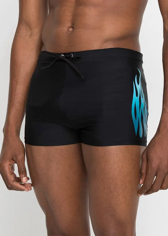 Badehose in schwarz von vorne - bonprix