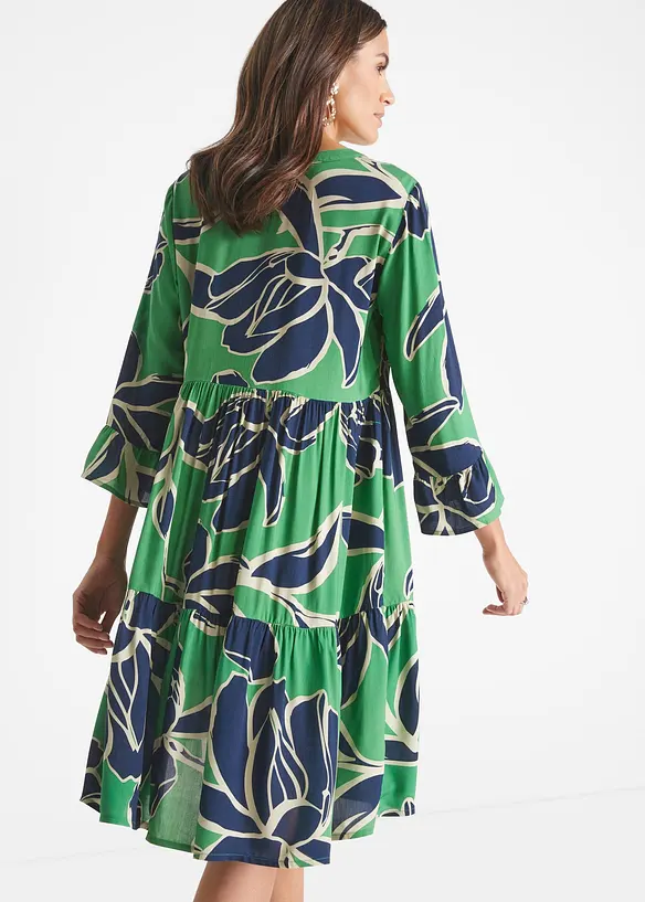 Tunika-Kleid aus fließender Viskose