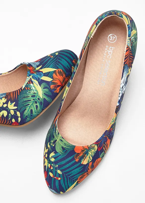 Pumps mit Blockabsatz in bunt - bonprix