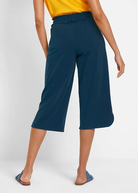 Jersey-Hose aus Baumwoll-Mix in petrol von hinten - bonprix Jersey-Hose aus Baumwoll-Mix in petrol von hinten - bonprix