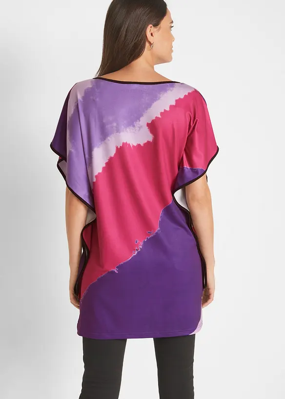 Shirt-Tunika in pink von hinten (im Anschnitt) - bonprix