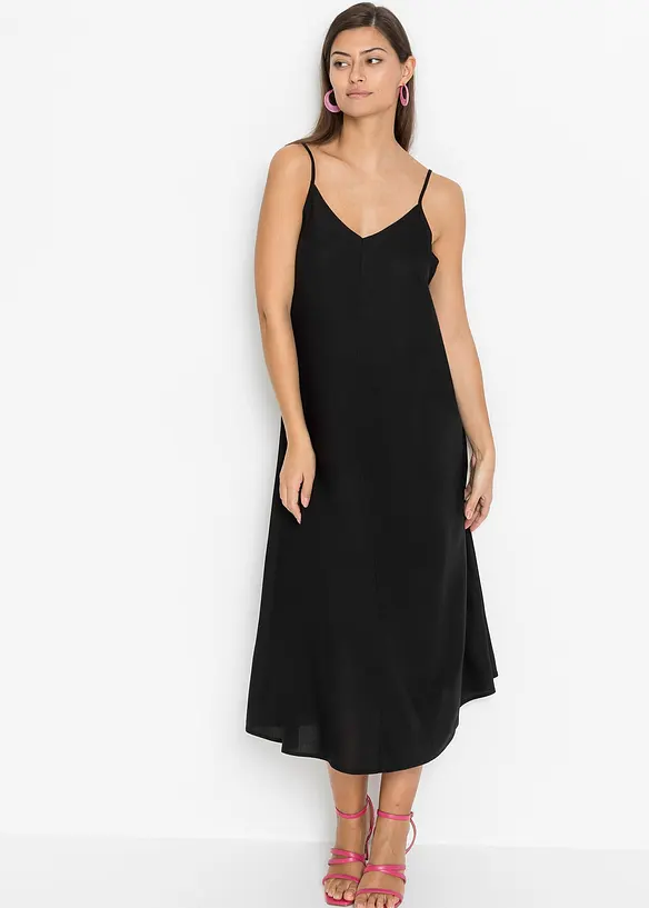 Kleid in schwarz von vorne (Totalaufnahme) - bonprix Kleid in schwarz von vorne (Totalaufnahme) - bonprix