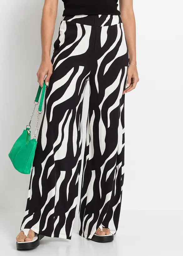Jersey-Hose aus softem Viskose-Mix in weiß von vorne - bonprix