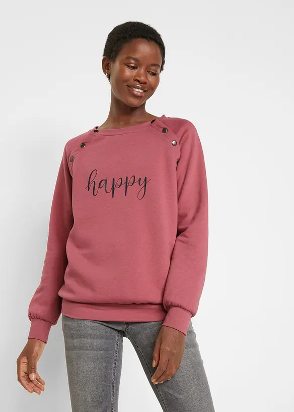 2-in-1 Umstands- und Still-Sweatshirt in lila von vorne (im Anschnitt) - bonprix 2-in-1 Umstands- und Still-Sweatshirt in lila von vorne (im Anschnitt) - bonprix