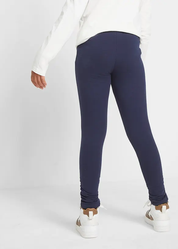 Thermo-Leggings in blau von hinten - bonprix