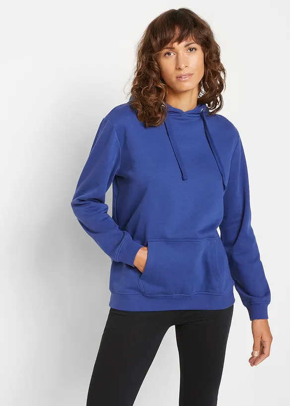 Hoodie in blau von vorne (im Anschnitt) - bonprix Hoodie in blau von vorne (im Anschnitt) - bonprix