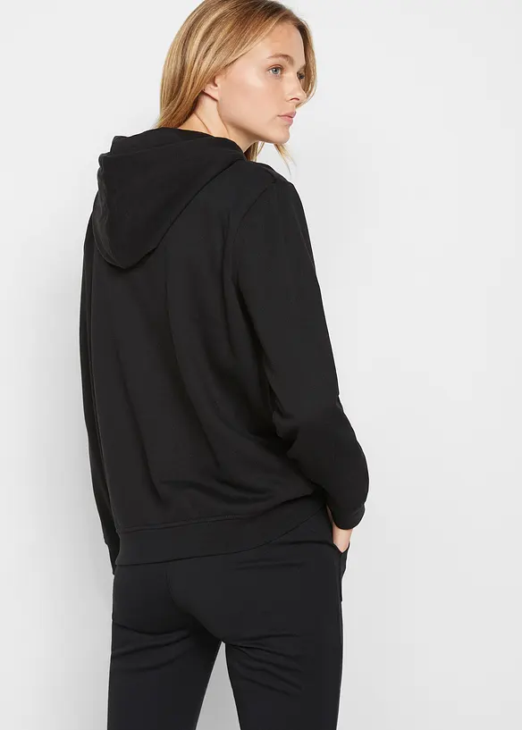 Hoodie in schwarz von hinten (im Anschnitt) - bonprix Hoodie in schwarz von hinten (im Anschnitt) - bonprix