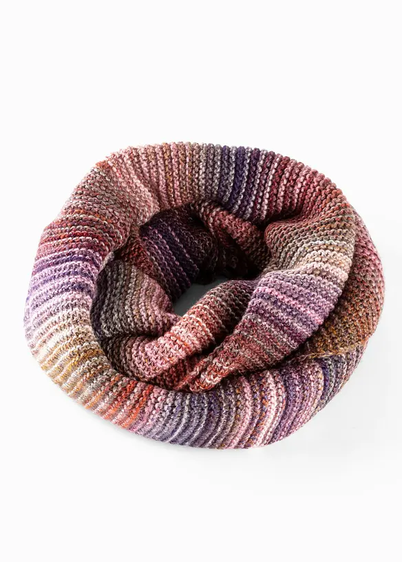 Loop Schal mit Effektgarn in rosa - bonprix