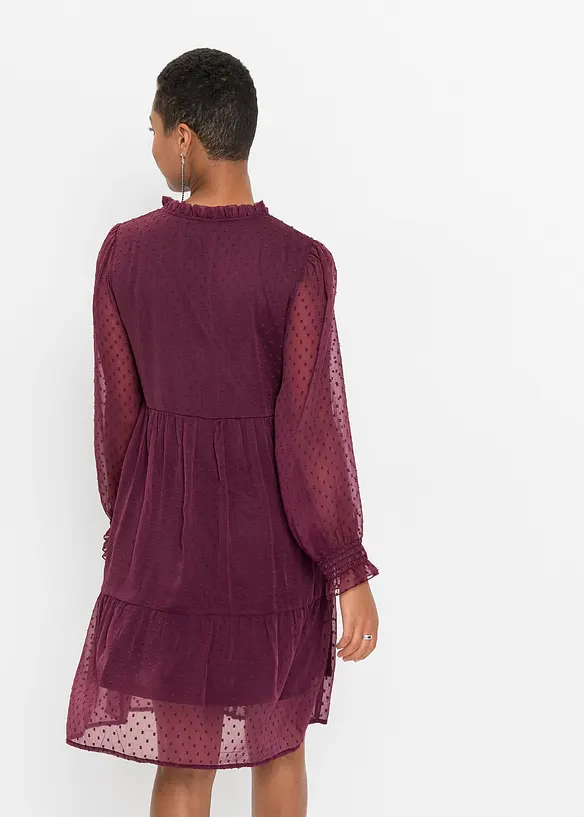 Minikleid in rot von hinten (Totalaufnahme) - bonprix