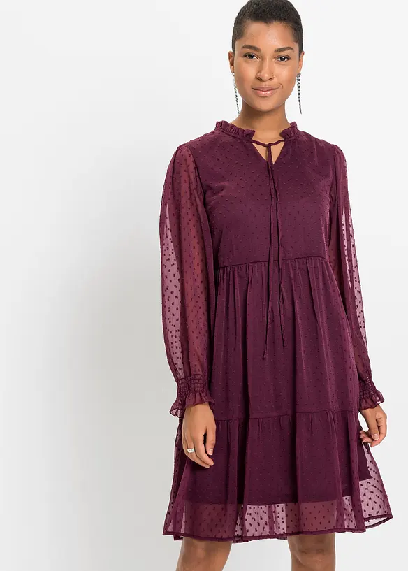 Minikleid in rot von vorne (Totalaufnahme) - bonprix