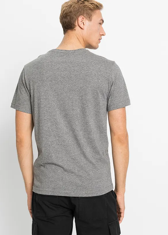 T-Shirt (5er Pack) in grün von hinten (im Anschnitt) - bonprix