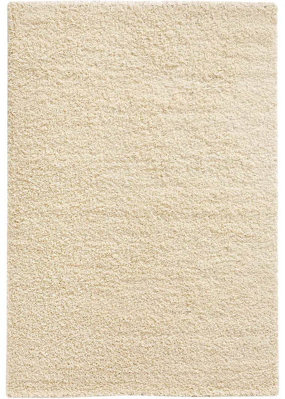 Hochflor Teppich einfarbig und vielseitig in beige - bpc living bonprix collection