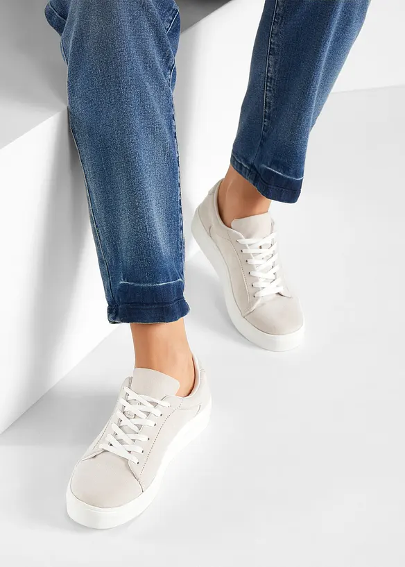 Sneaker in beige - bonprix