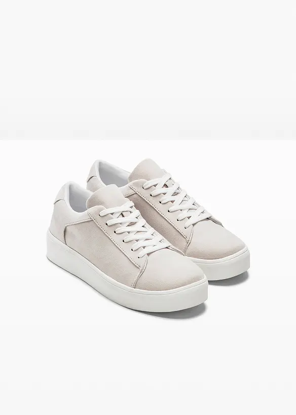 Sneaker in beige - bonprix