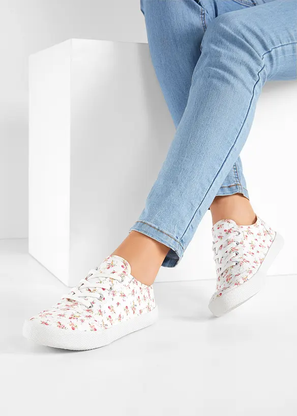Sneaker in weiß - bonprix