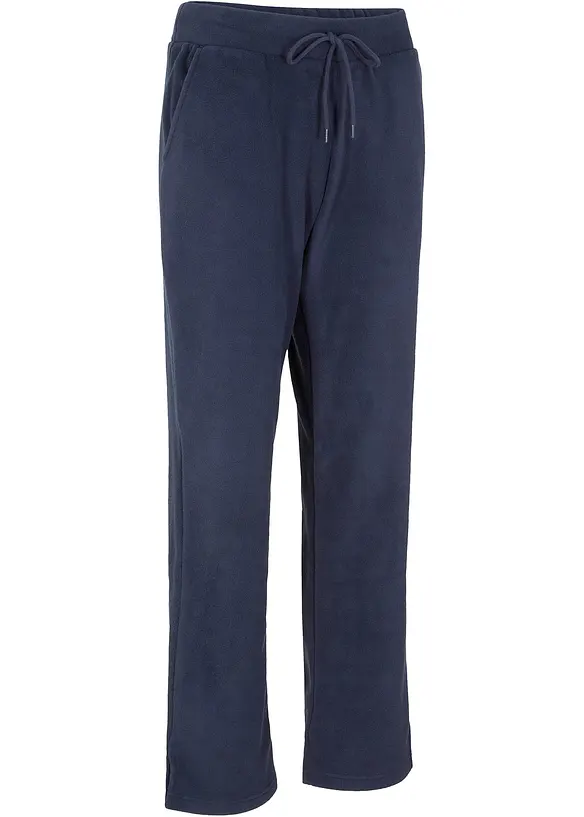 Schlupfhose aus Fleece in blau von vorne - bonprix Schlupfhose aus Fleece in blau von vorne - bonprix