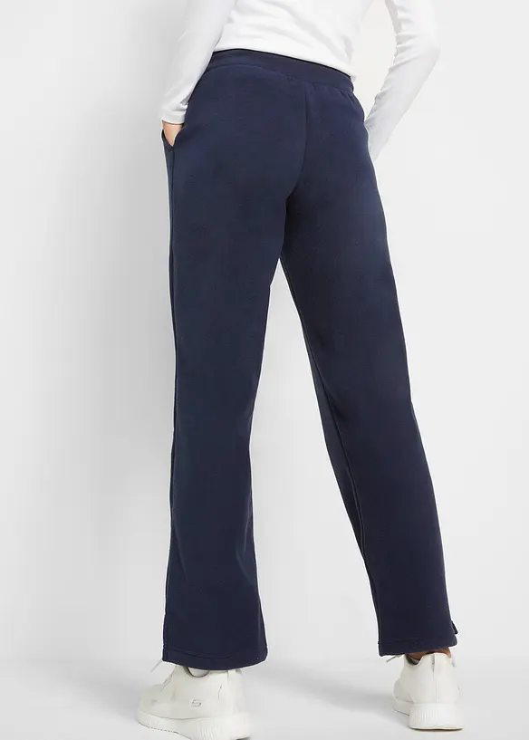 Schlupfhose aus Fleece in blau von hinten - bonprix Schlupfhose aus Fleece in blau von hinten - bonprix